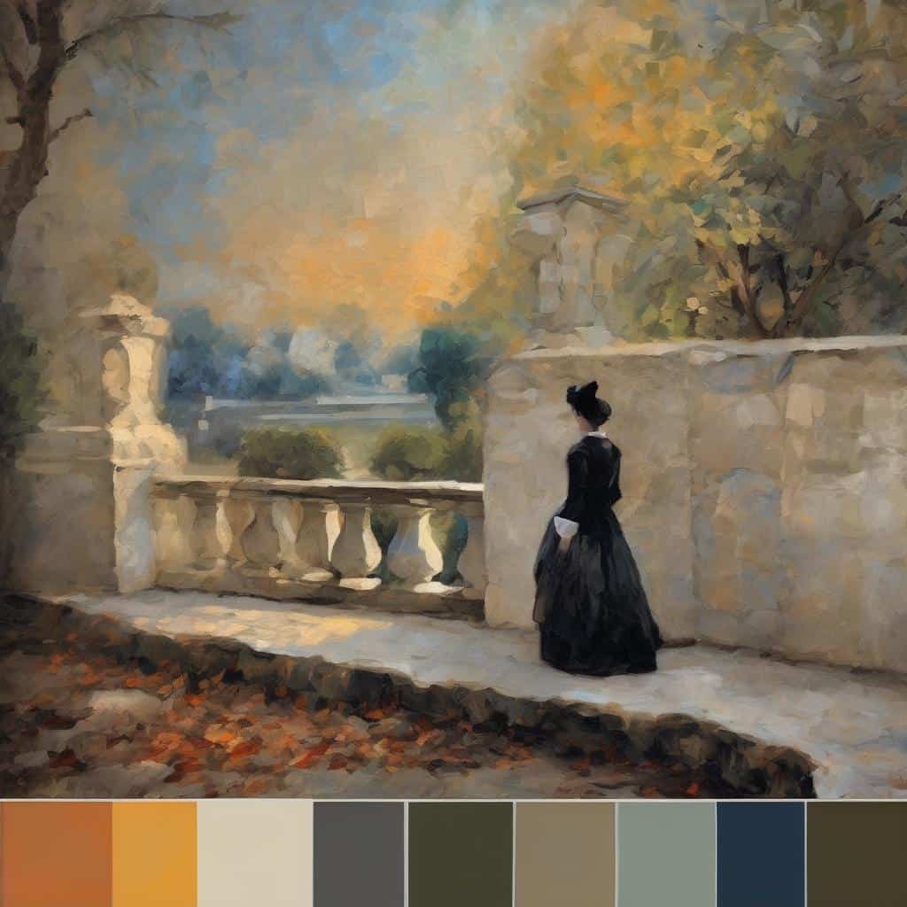 Ουάου Μοντέρνα τέχνη, γυναικεία φιγούρα σε τοπίο με παλ αποχρώσεις, επιδραστικά έργα τέχνης.