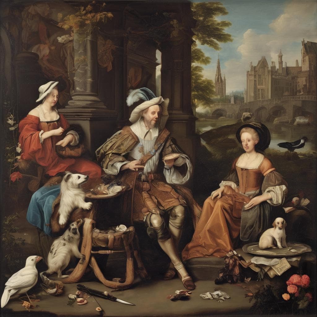 Καλλιτέχνες που Άλλαξαν την Ιστορία της Τέχνης, κλασική ζωγραφική με αγίους και φυσικό τοπίο, μαγευτικά έργα τέχνης, δημιουργικοί καλλιτέχνες, ιστορική εικαστική τέχνη.